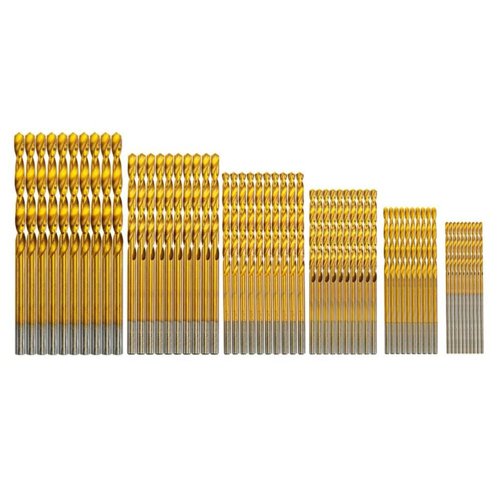 Unbranded Mini Drill Bit Set High Speed Steel HSS Titanium Micro Drill Bits 60 Pcs+12-Pcs Free for Metal Plastic Wood (1)