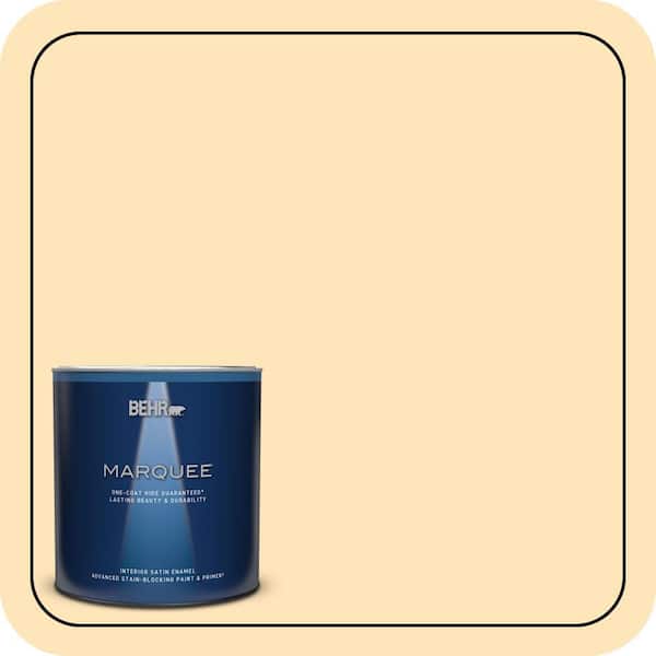 BEHR PREMIUM PLUS #300A-2 Whisper Yellow Exterior Stain-Blocking Paint & Primer (2)