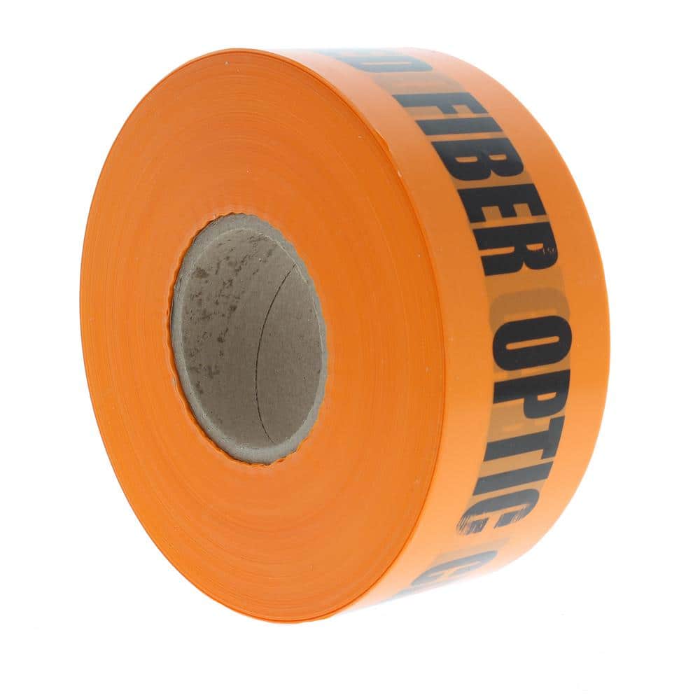 IDEAL 3 in. x 1,000 ft. Non-Detect Underground Caution Buried Fiber Optic Line, Orange (3)