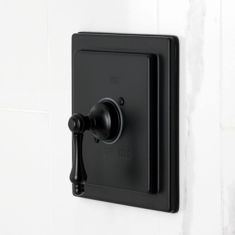 Kingston Brass Revival 1-Handle 1-Spray Tub and Shower Faucet 1.8 GPM in Matte Black (3)