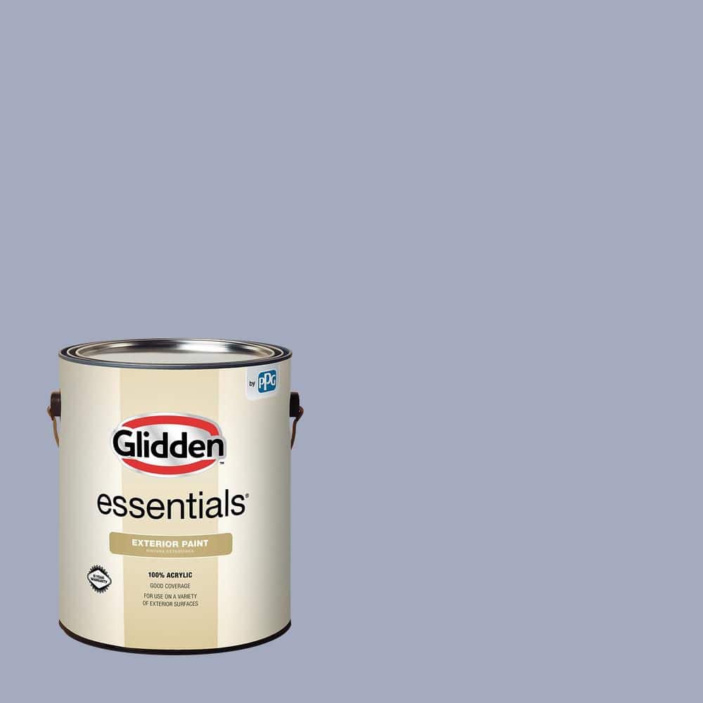 Glidden Essentials 1 gal. PPG1168-4 Lilac Time Semi-Gloss Exterior Paint