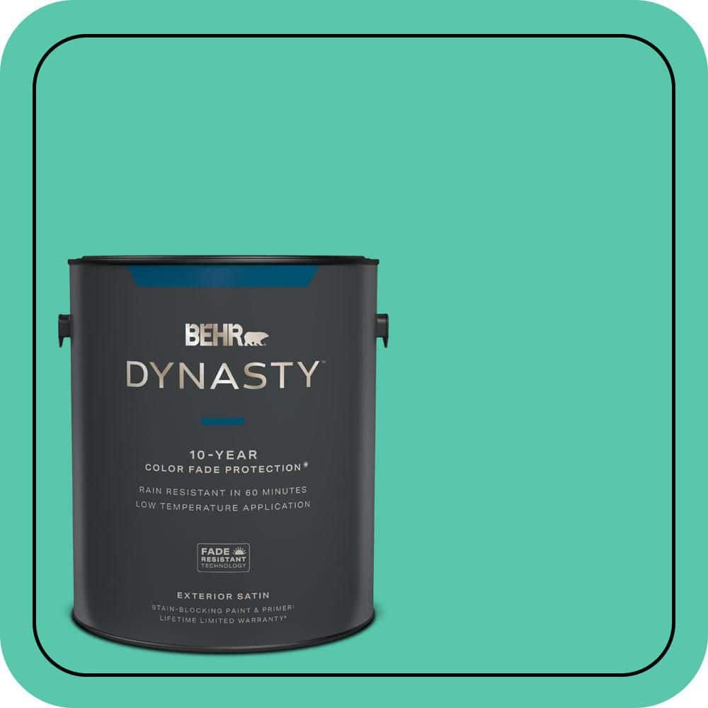 BEHR DYNASTY 1 gal. #P430-4 Kauai Satin Enamel Exterior Stain-Blocking Paint & Primer