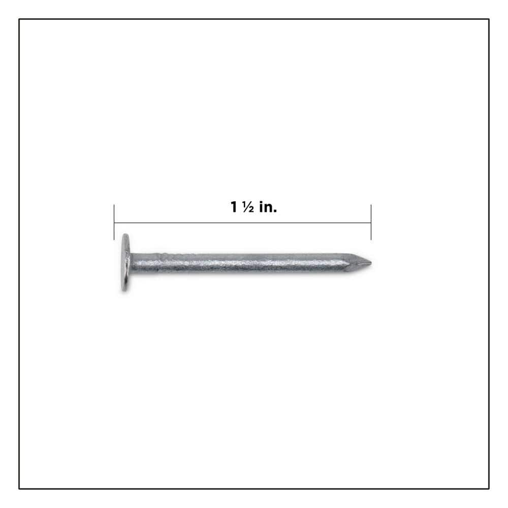 PRO-FIT #11 x 1-1/2 in. Hot Dipped Galvanized Non-Collated Roofing Nails 5 lbs. (815-Count) (2)