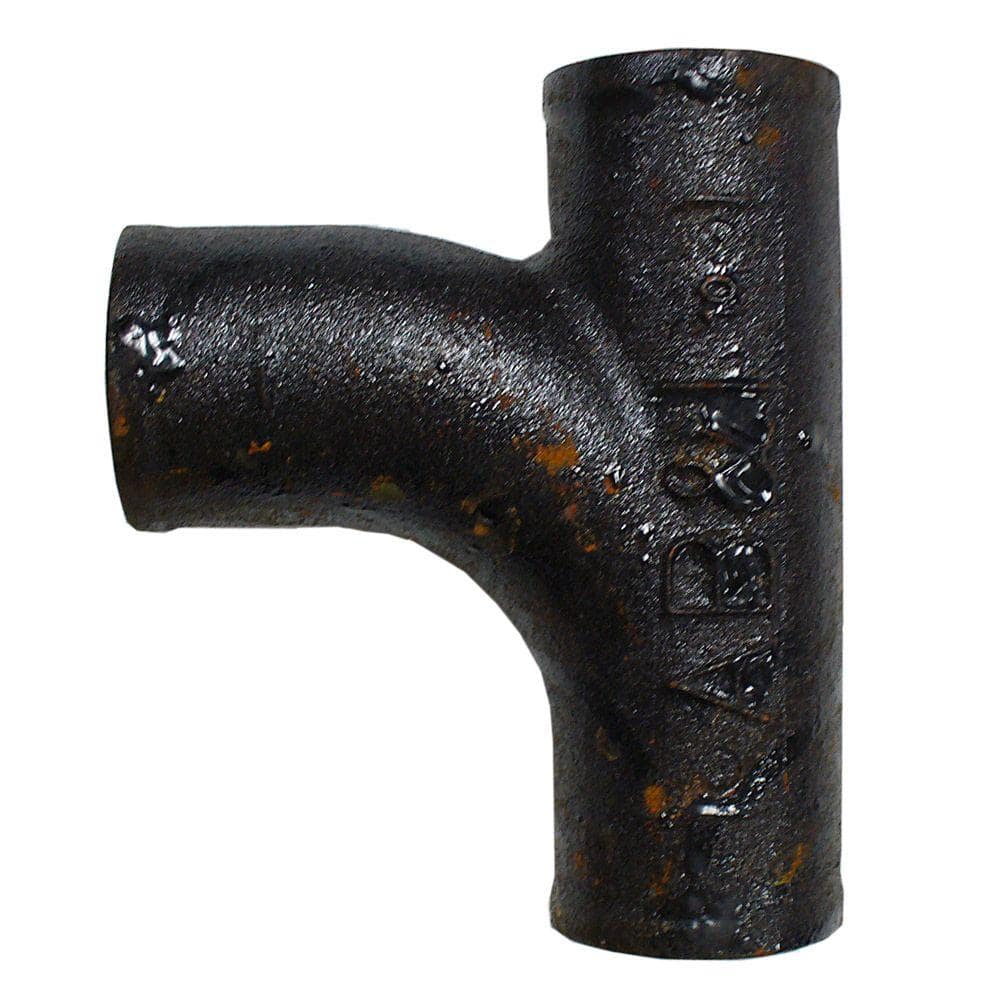 AB&I Foundry 2 in. Cast-Iron No-Hub x No-Hub Sanitary Tee