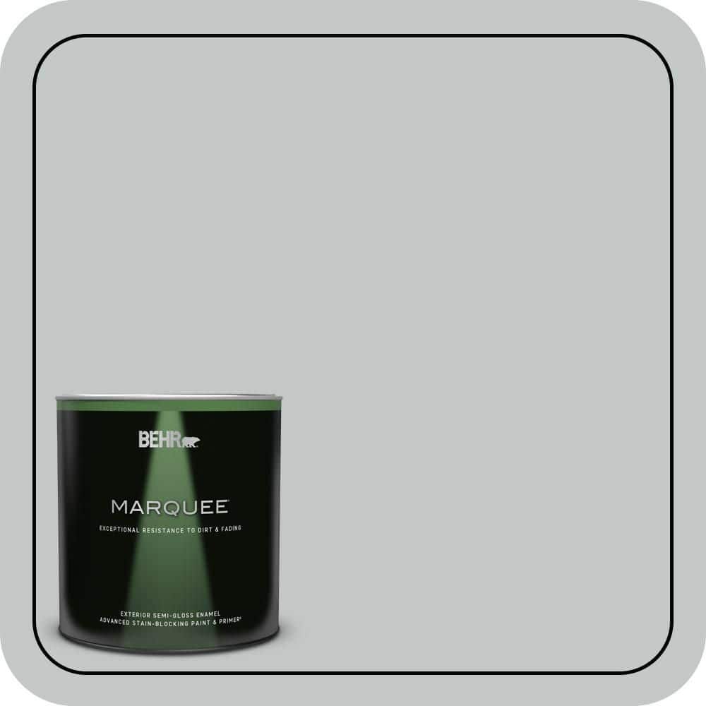 BEHR MARQUEE 1 qt. #N450-2 Zero Gravity Semi-Gloss Enamel Exterior Paint & Primer