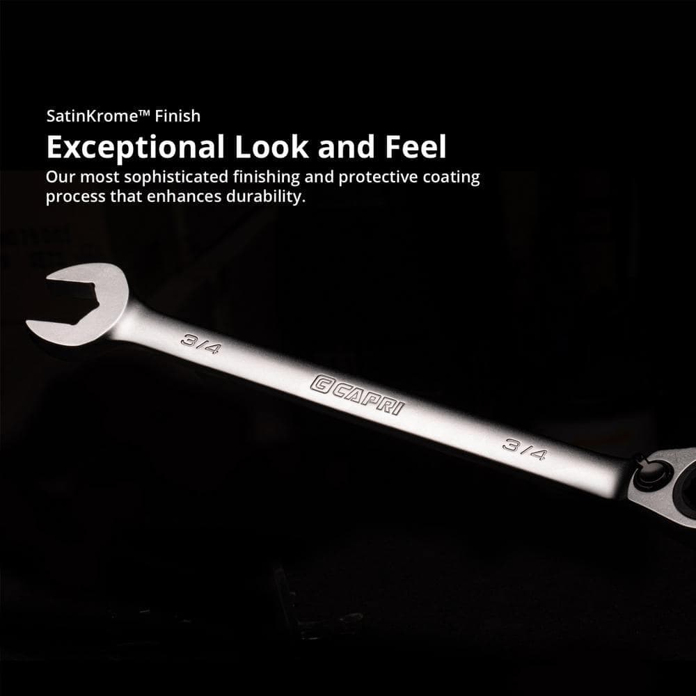 Capri Tools 16 mm 6-Point Long Pattern Reversible Ratcheting Combination Wrench (2)