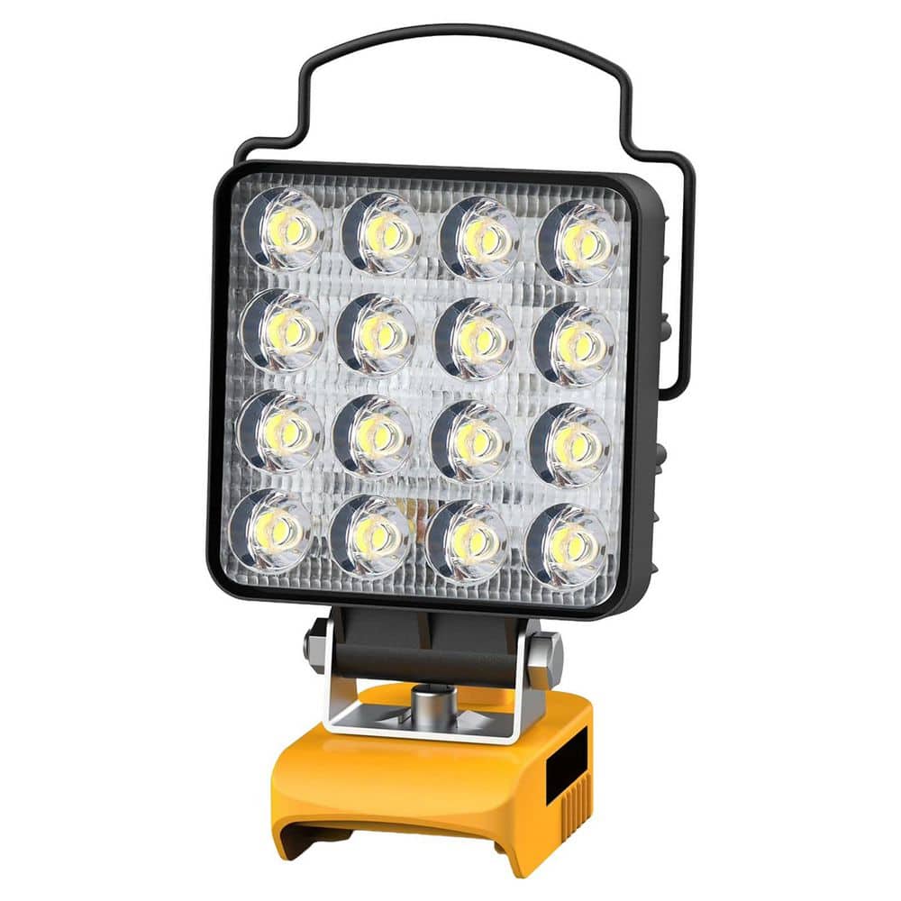 Unbranded 20 Volt 7000 Lumen LED Flood Work Light Cordless Power Source Low Voltage Protection for Job Site