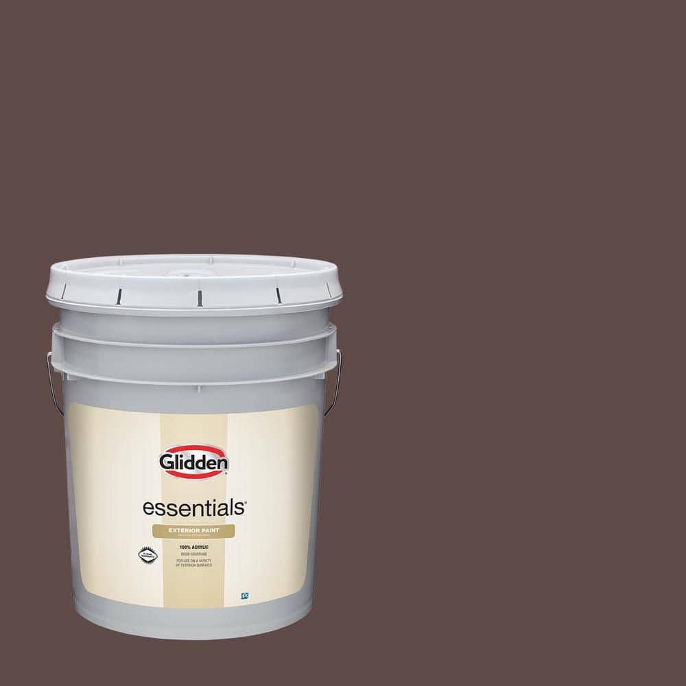 Glidden Essentials 5 gal. Mustang PPG1015-7 Flat Exterior Paint