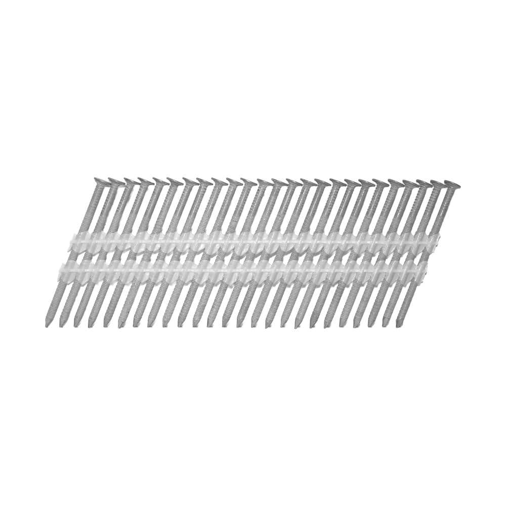 Freeman 21° .113 in. x 2 in. Plastic Collated Hot-Dipped Galvanized Ring Shank Framing Nails -2,000 Count- Corrosion-Resistant (3)