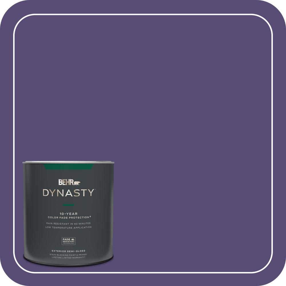 BEHR DYNASTY 1 qt. #MQ5-42 Perpetual Purple Semi-Gloss Exterior Stain-Blocking Paint & Primer