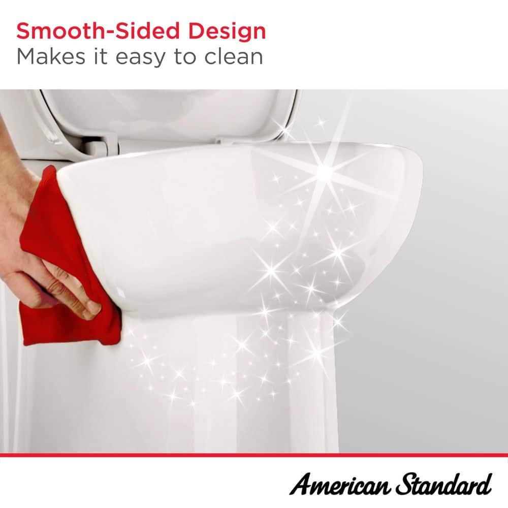 American Standard Studio S Right Height 2-piece 1.28 GPF Single Flush Elongated Toilet with Left Hand Trip Lever in White, Seat Included (3)