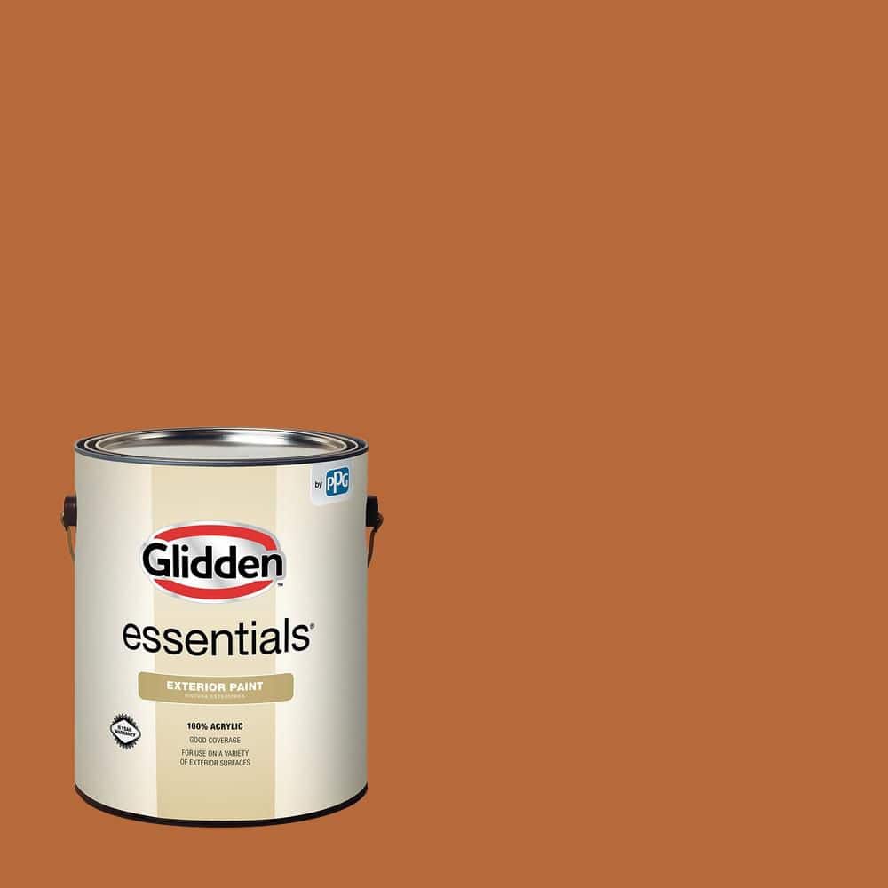 Glidden Essentials 1 gal. Mincemeat PPG1200-7 Flat Exterior Paint (1)