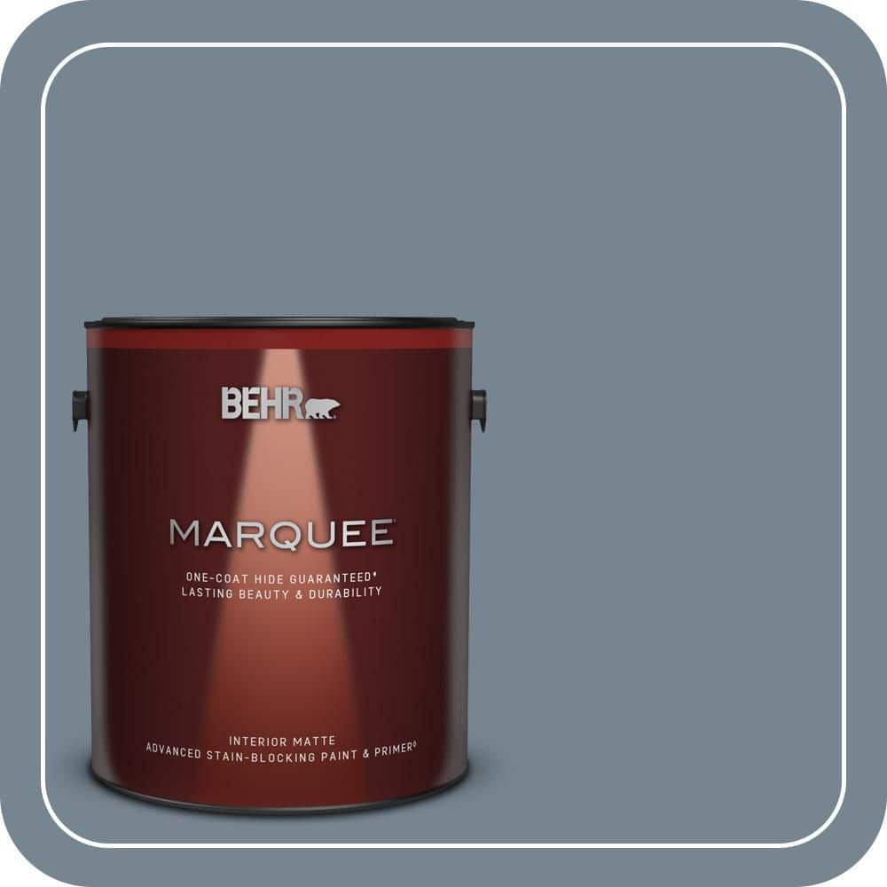 BEHR MARQUEE 1 gal. #PPU14-05 Forever Denim One-Coat Hide Matte Interior Paint & Primer