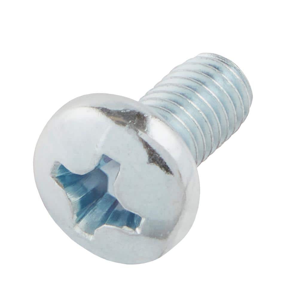Everbilt M6-1.0 x 12mm Zinc Pan Head Phillips Drive Machine Screw 4-Pieces