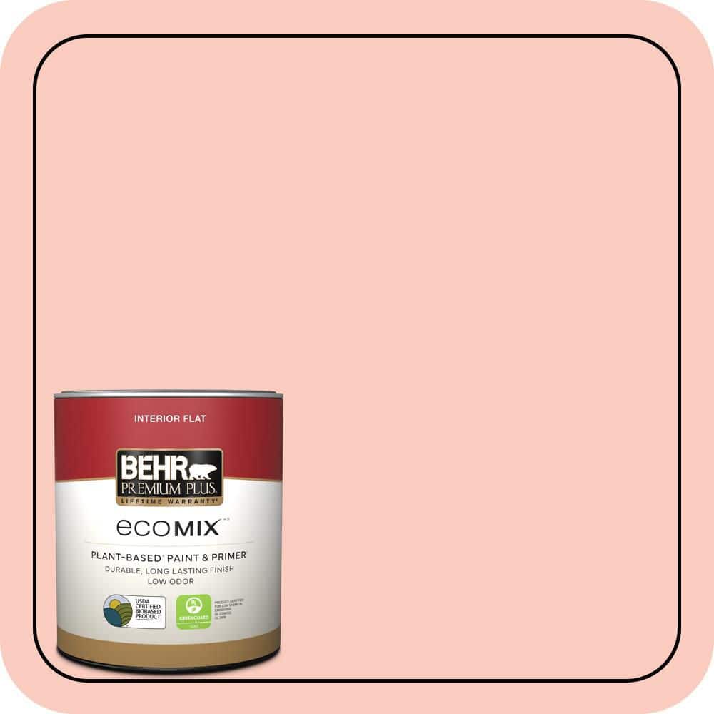 BEHR PREMIUM PLUS 1 qt. #200C-3 Spring Song Flat EcoMix Plant-Based Interior Paint & Primer (1)