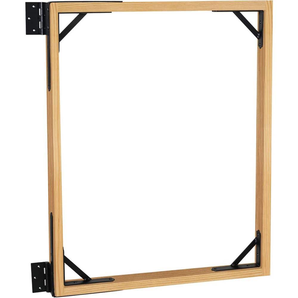 Afoxsos Steel Anti-Sag Gate Frame Fence Kit with Latch and Hinges, Powder-Coated Rust-Resistant Finish, Heavy Duty Brackets (3)
