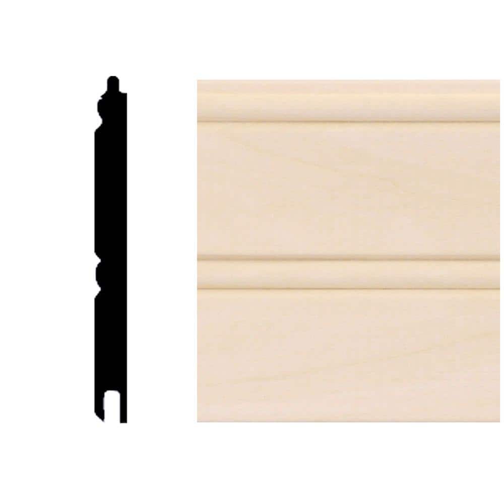 HOUSE OF FARA 8 lin. ft. Basswood Tongue and Groove Wainscot Paneling (3)