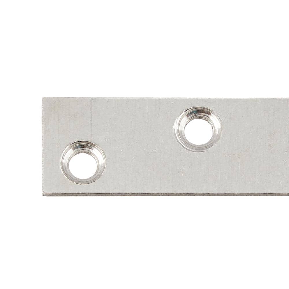 Everbilt 3 in. Stainless Steel Mending Plate (2-Pack) (2)