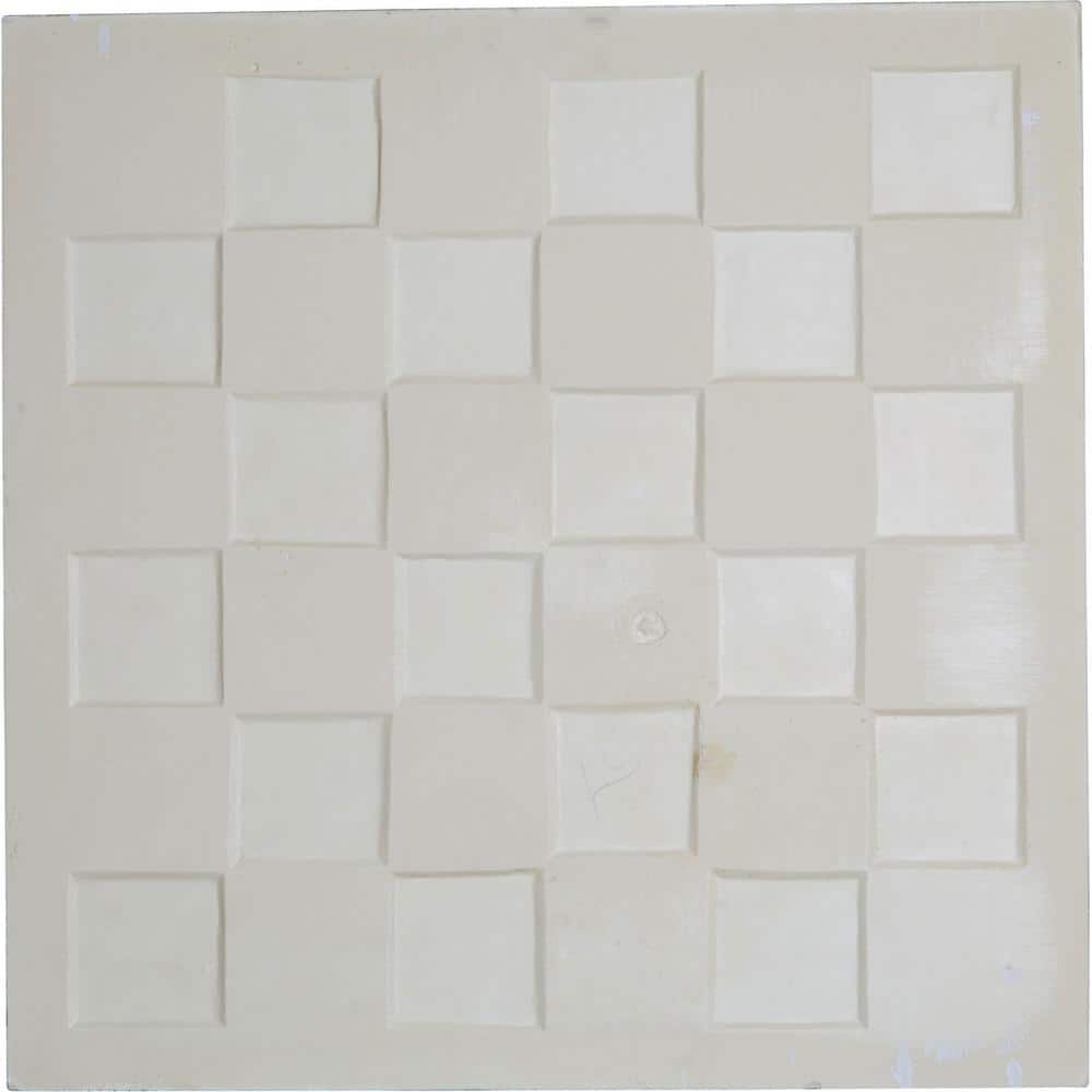 Ekena Millwork Odessa 1.6 ft. x 1.6 ft. Glue Up or Nail Up Polyurethane Ceiling Tile in White (3)