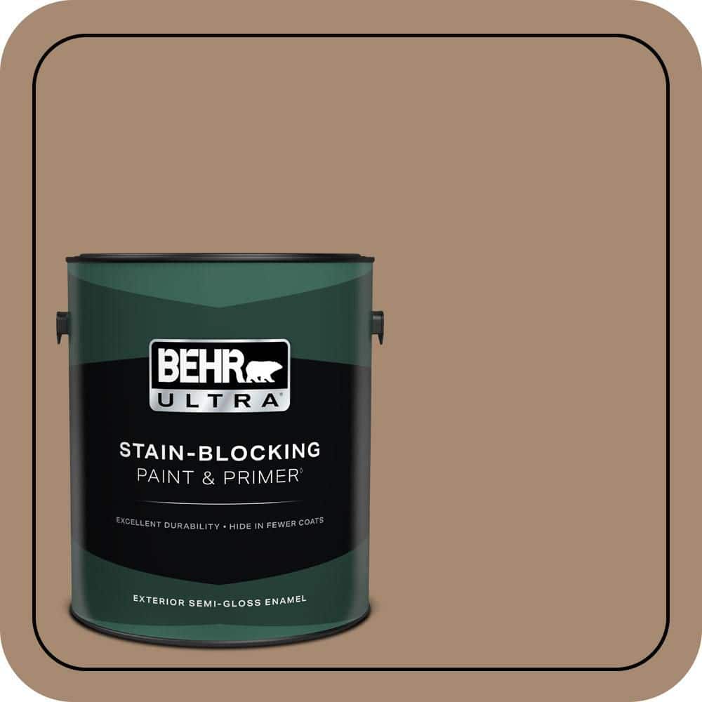 BEHR ULTRA 1 gal. #N260-5 Distant Land Semi-Gloss Enamel Exterior Paint & Primer