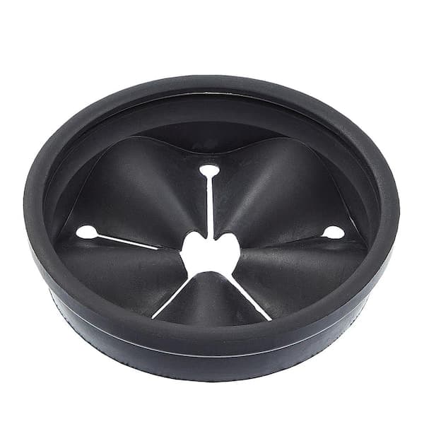 Everbilt 3-3/8 in. Rubber Disposer Splash Guard in Black (2)
