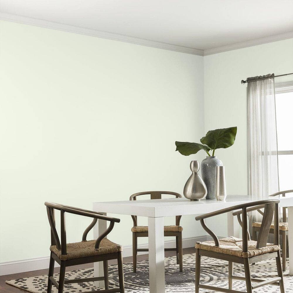 Glidden Ultra-Hide 1 gal. PPG1221-1 Aloe Essence Satin Interior Paint (4)