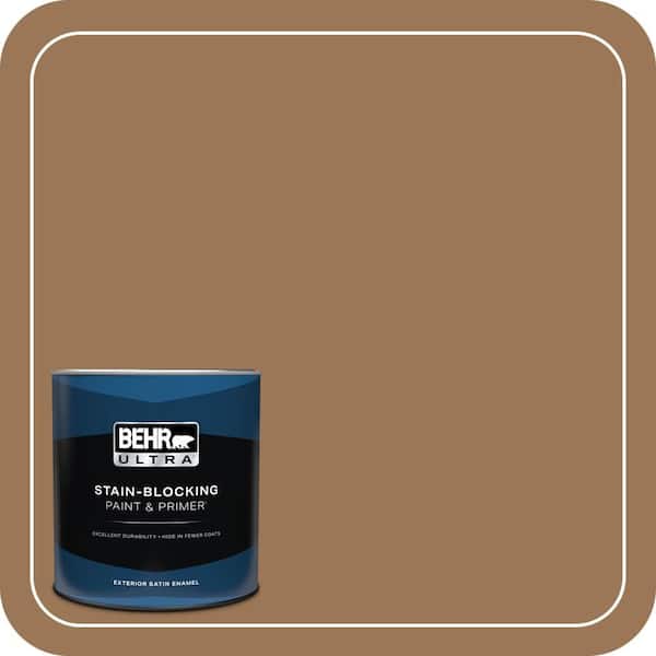 BEHR ULTRA 1 qt. #PPU4-02 Coco Rum Satin Enamel Exterior Paint & Primer (2)