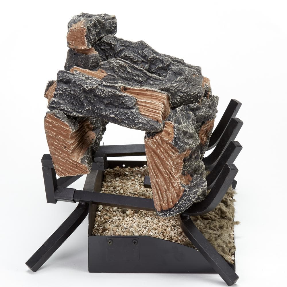 HearthSense 18 in. 45,000 BTU Match Light Colorado Split Wood Vented Natural Gas Log Set (2)