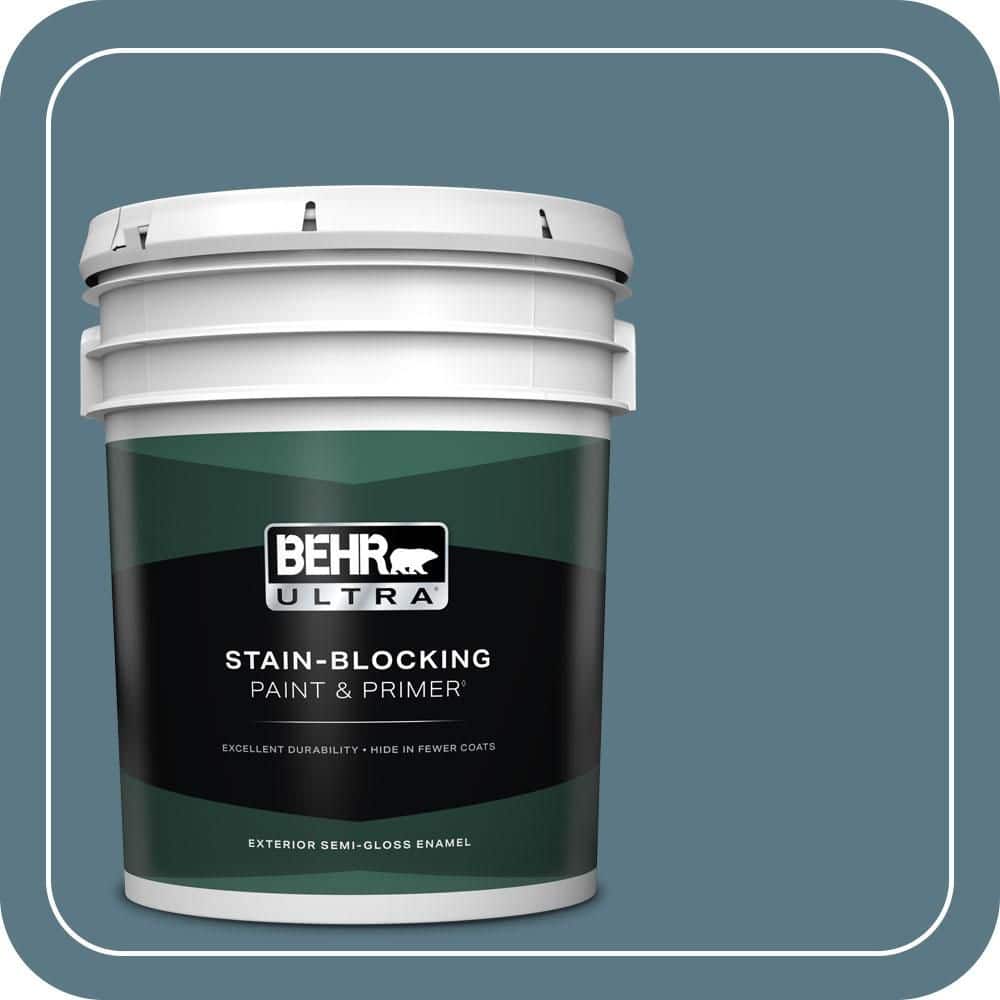 BEHR ULTRA 5 gal. #PPU13-03 Catalina Coast Semi-Gloss Enamel Exterior Paint & Primer