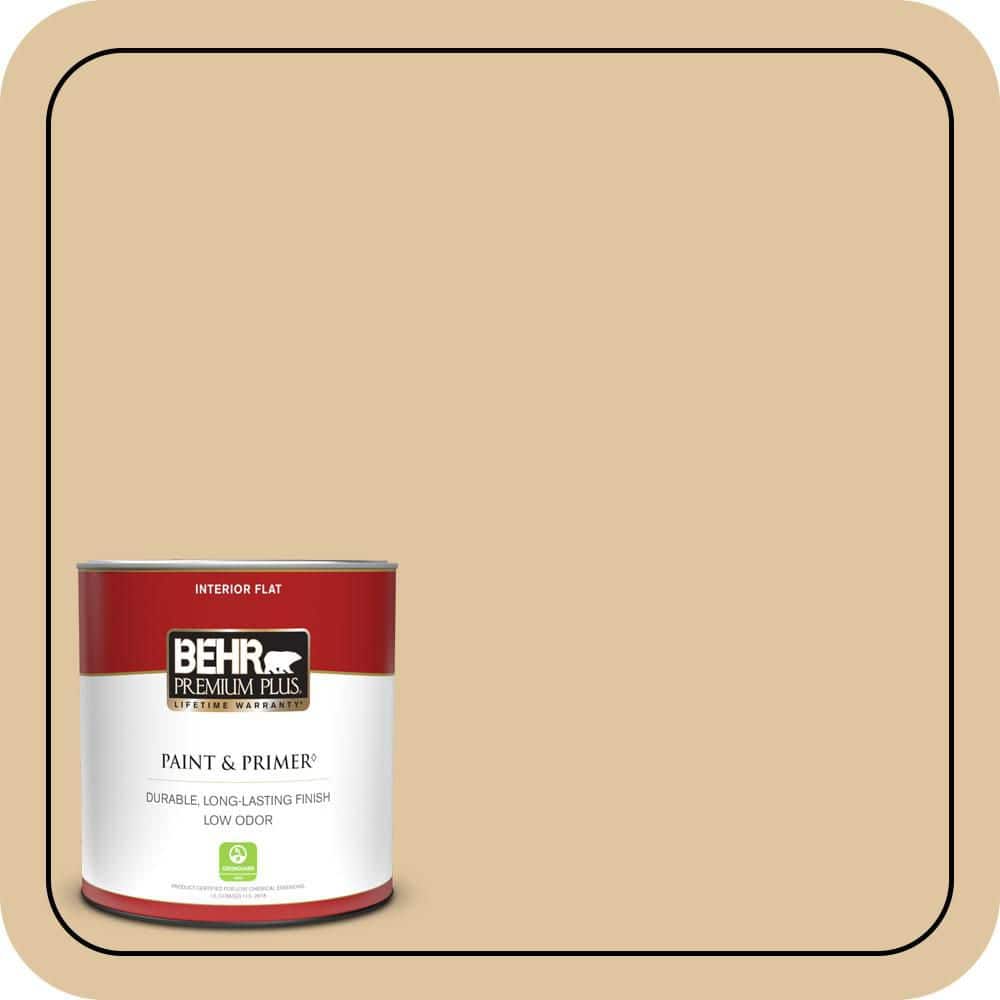 BEHR PREMIUM PLUS #320E-3 Riviera Sand Flat Low Odor & Primer
