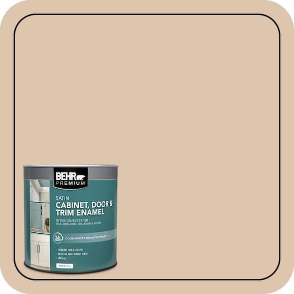BEHR PREMIUM 1 qt. #PPU3-08 Sienna Dust Satin Enamel Interior/Exterior Cabinet, Door & Trim Paint (2)