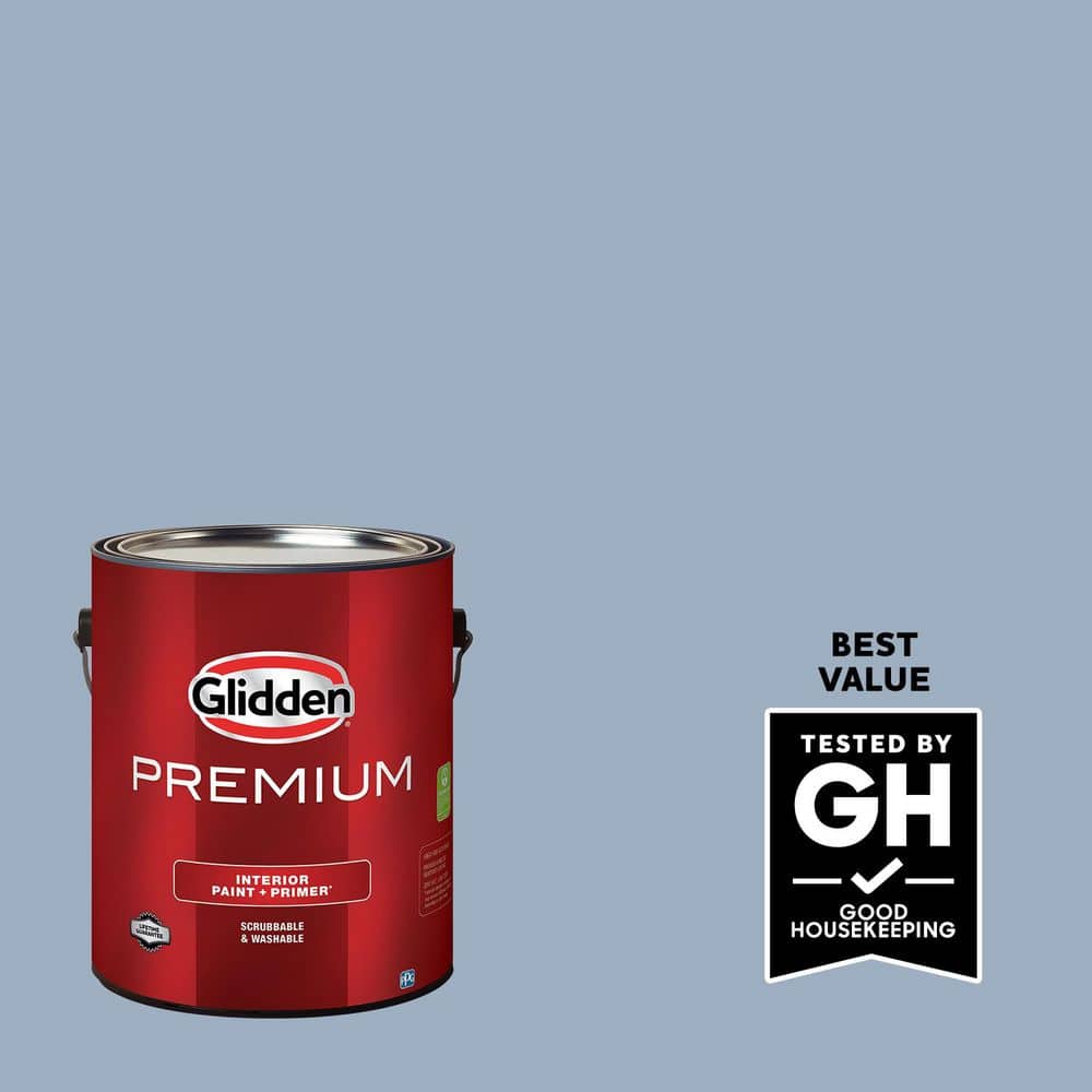 Glidden Premium 1 gal. Sterling Silver PPG1163-4 Eggshell Interior Latex Paint