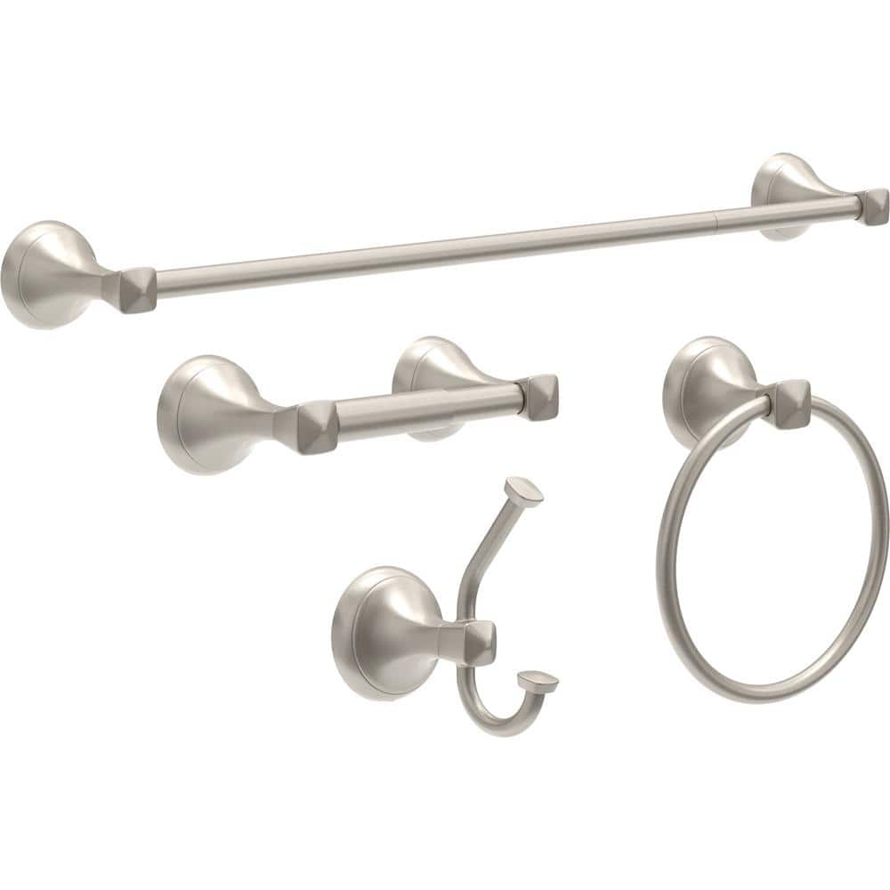 Delta Esato Wall Mount Towel Bar with 6 in. Extender Bath Hardware Accessory (3)