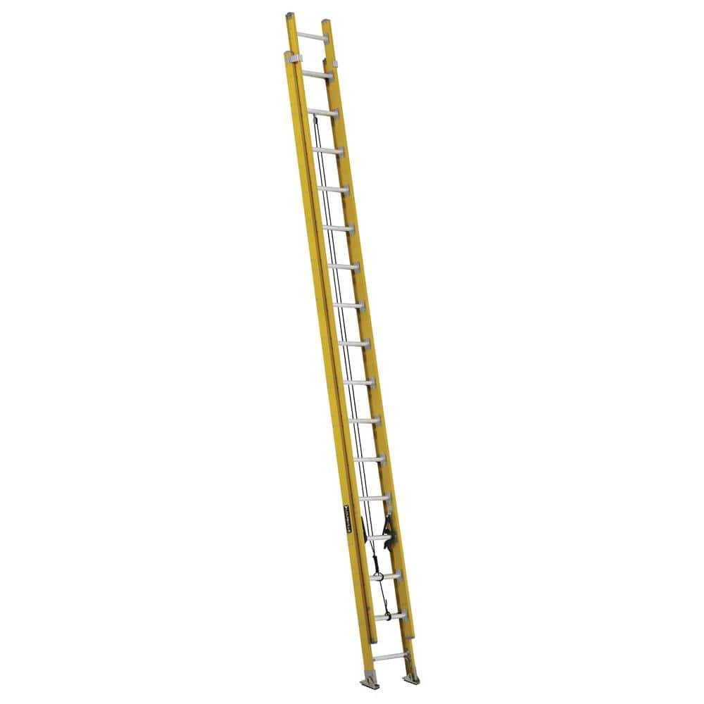 Louisville Ladder 32 ft. Fiberglass Extension Ladder, ANSI, Type IAA, 375 lbs. Load Capacity