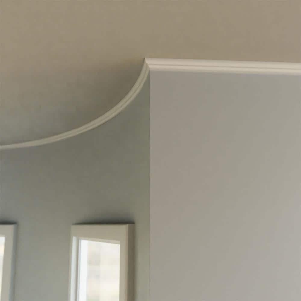 Ekena Millwork 9/16 in. x 144 in. x 2-3/4 in. Resin Crown Flexible Moulding (3)