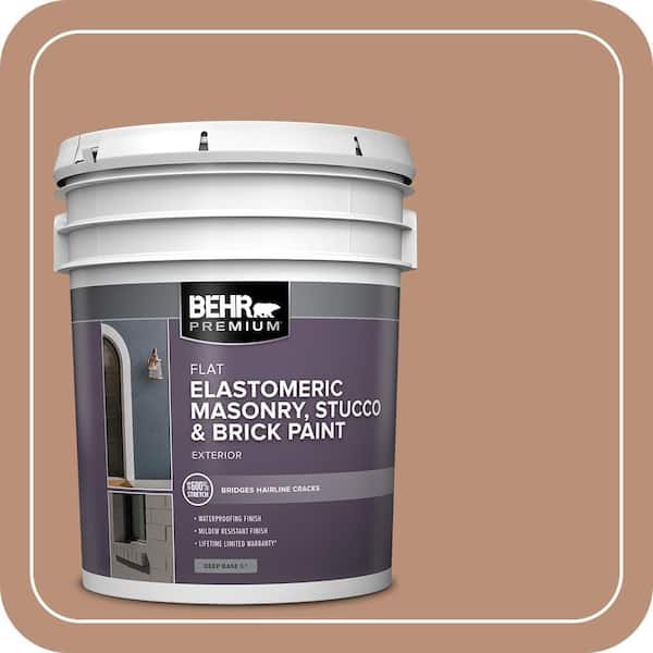 BEHR PREMIUM 5 gal. #BXC-46 Mojave Dusk Elastomeric Masonry, Stucco and Brick Exterior Paint (2)
