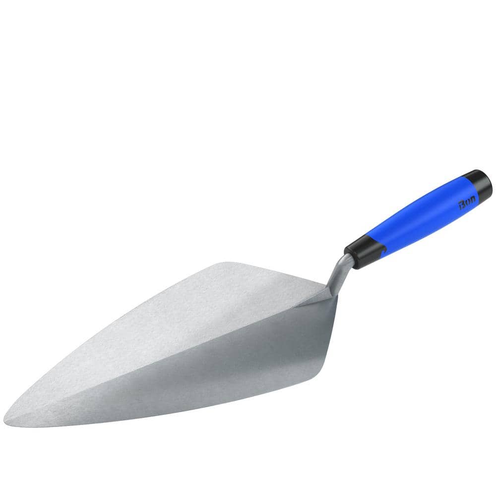 Bon Tool 13 in. Keystone Forged Steel Narrow London Masonry Brick Trowel with Comfort Wave Handle
