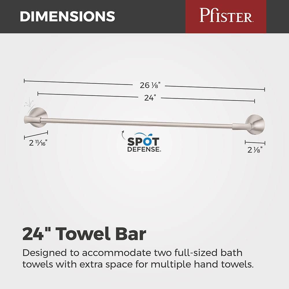 Pfister Willa Wall Mounted Towel Bar (3)