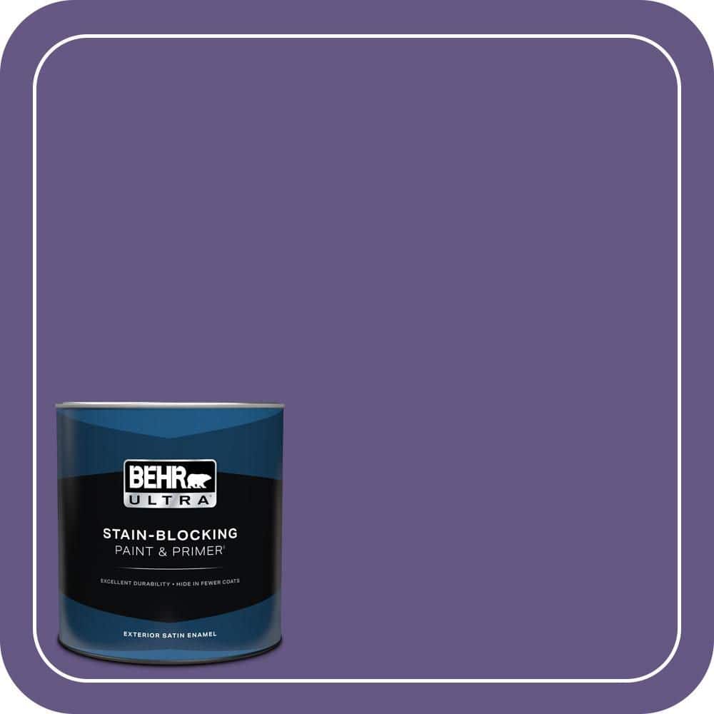 BEHR ULTRA 1 qt. #640B-7 Berry Jam Satin Enamel Exterior Paint & Primer (1)