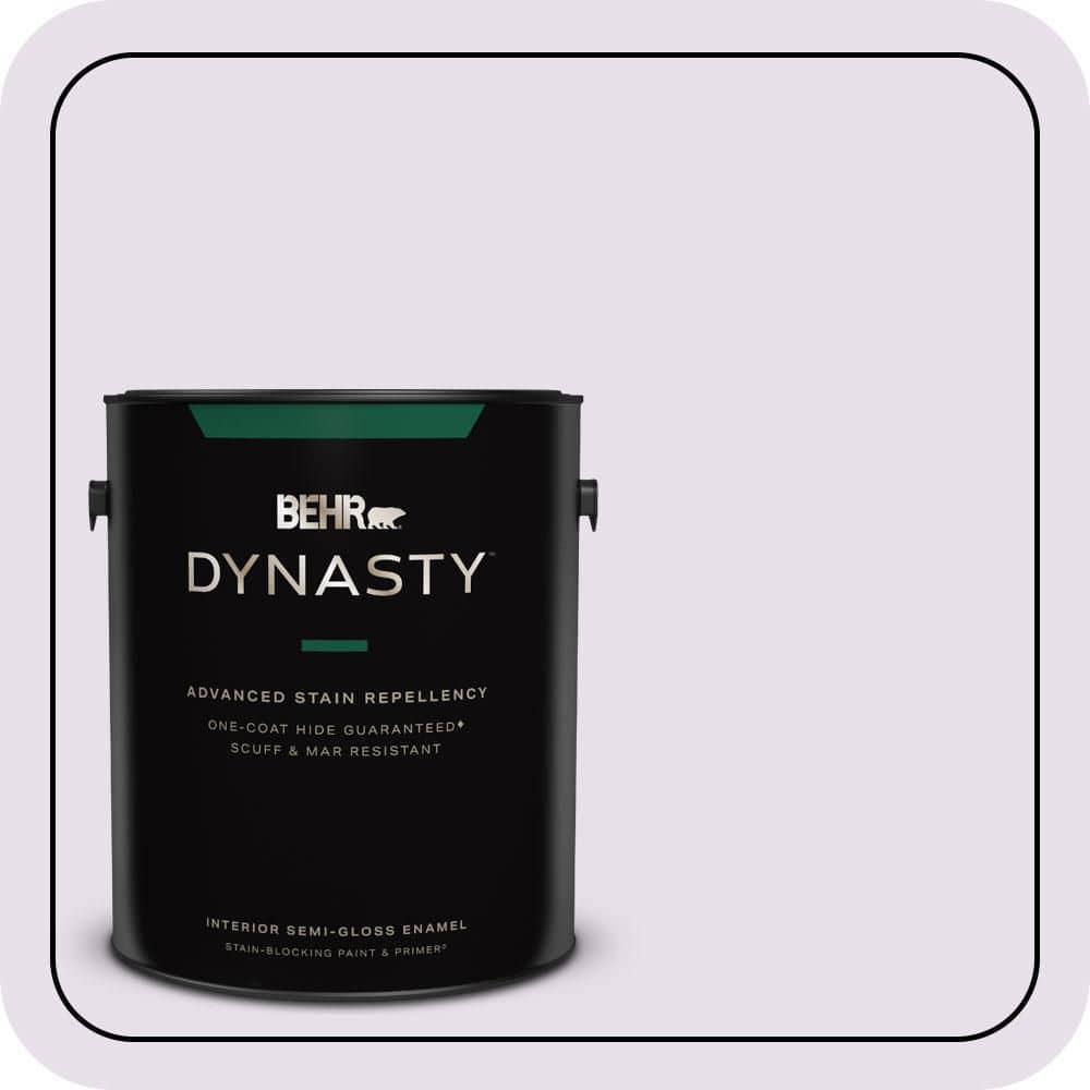 BEHR DYNASTY 1 gal. #660C-1 Bubble Bath Semi-Gloss Enamel Interior Stain-Blocking Paint & Primer