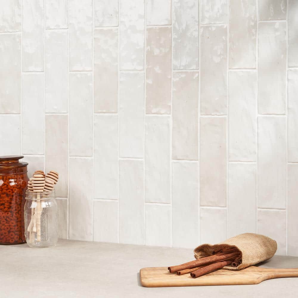 Ivy Hill Tile Kingston White 3 in. x 8 in. Glazed Ceramic Wall Tile (5.38 sq. ft./Case) (3)