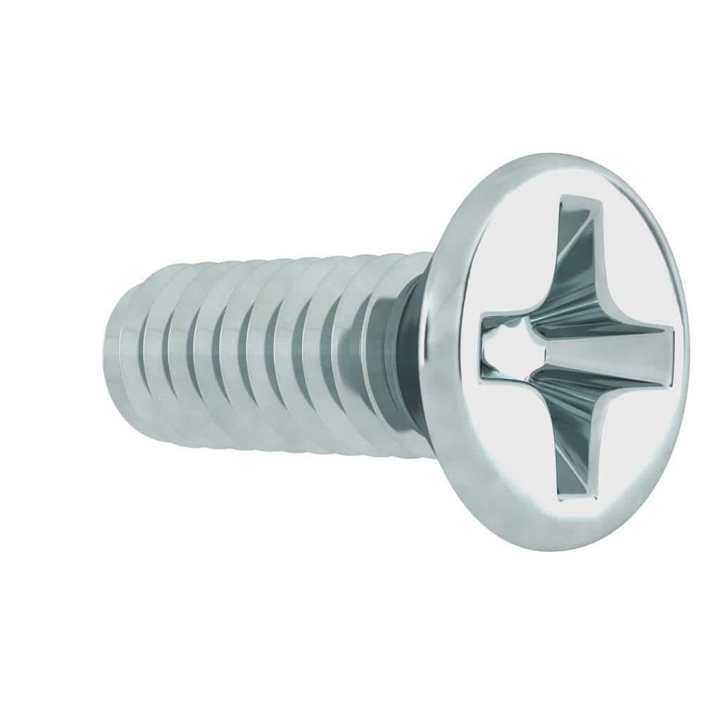 Everbilt 1/4 in.-20 x 3/4 in. Zinc Plated Phillips Flat Head Machine Screw (5-Pack) (4)