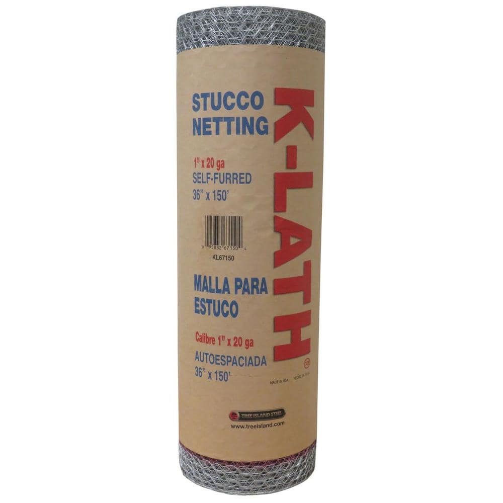 Unbranded 36 in. x 150 ft. 20-Gauge Plain Stucco Mesh