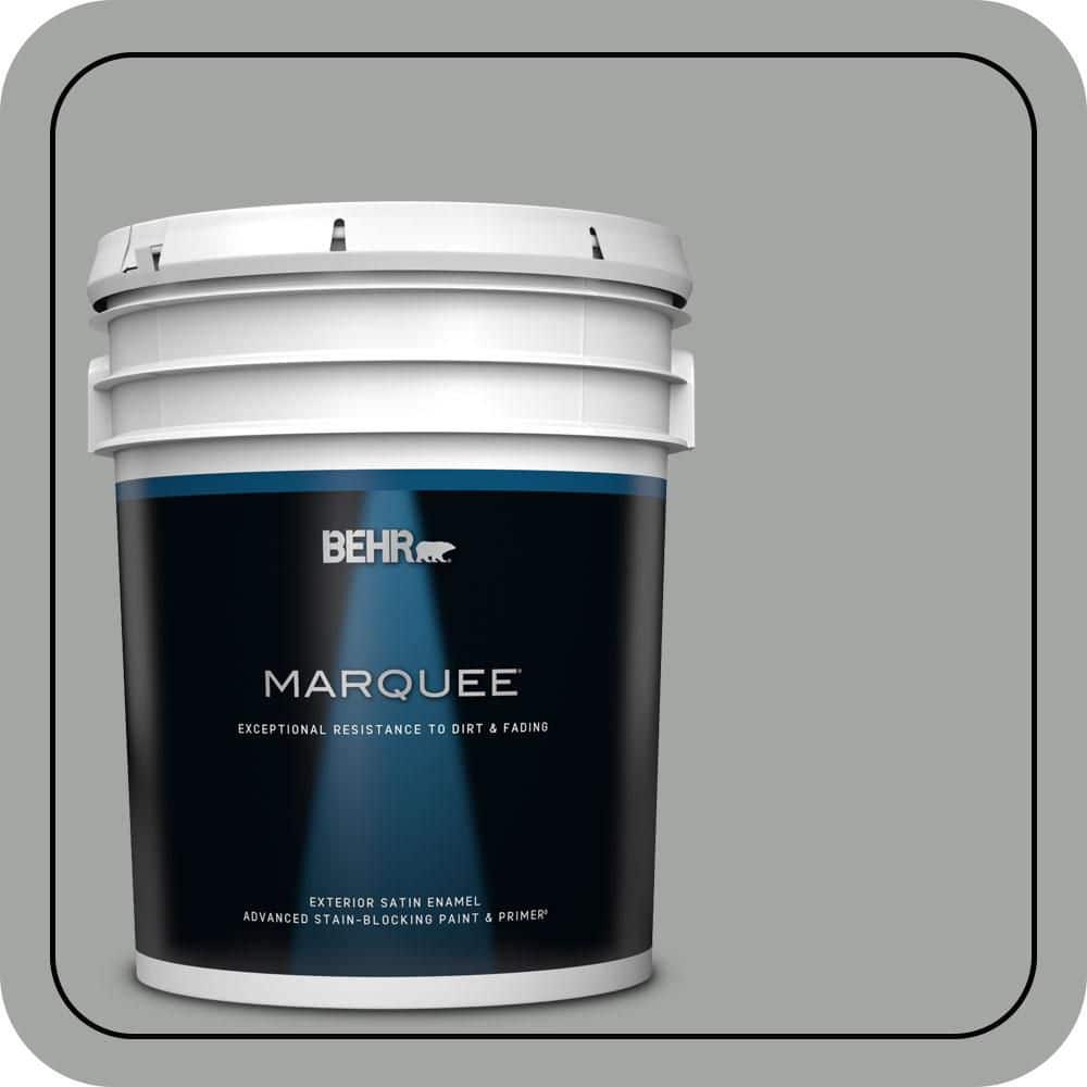 BEHR MARQUEE 5 gal. #PPU25-16 Chain Reaction Satin Enamel Exterior Paint & Primer