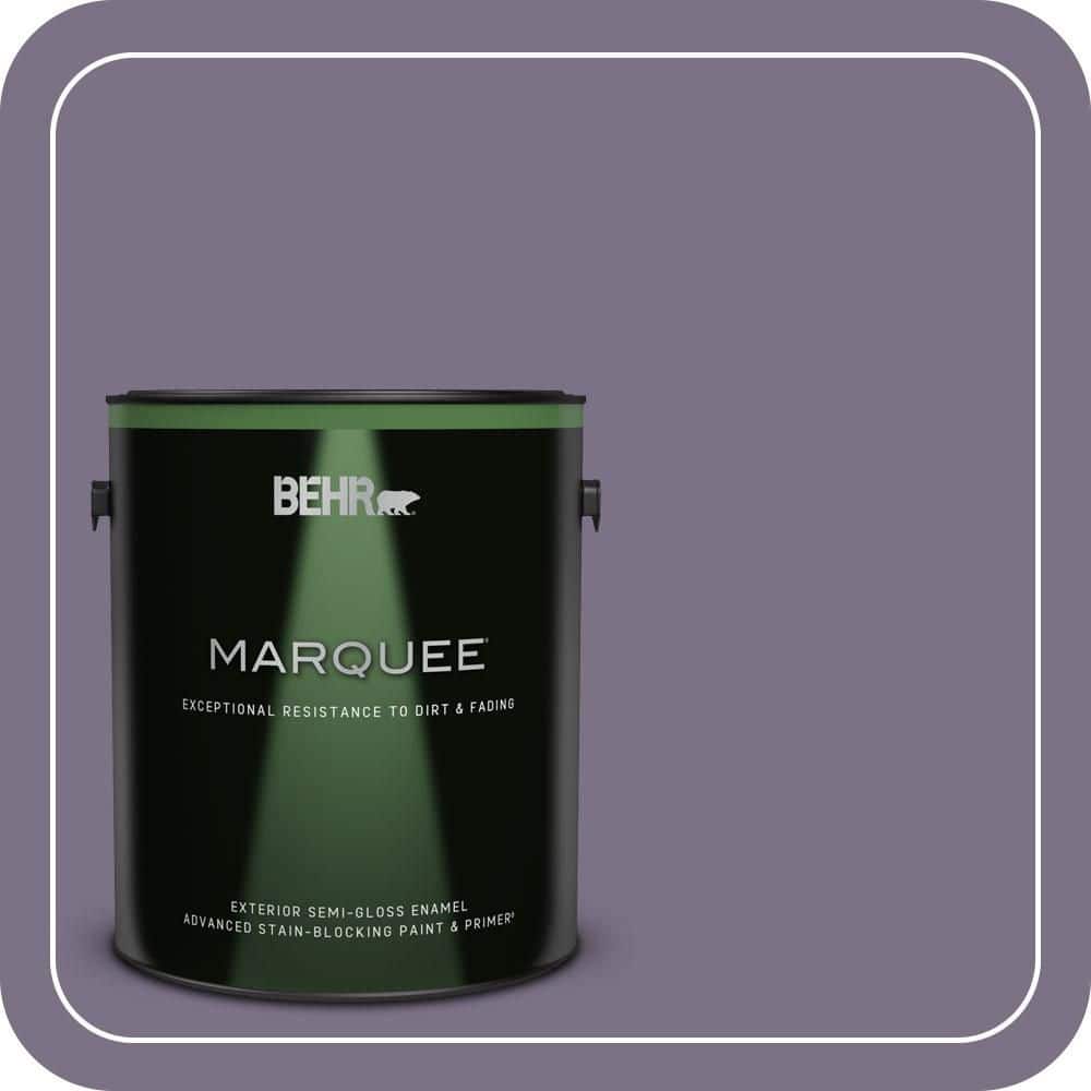 BEHR MARQUEE 1 gal. #660F-6 Peruvian Violet Semi-Gloss Enamel Exterior Paint & Primer