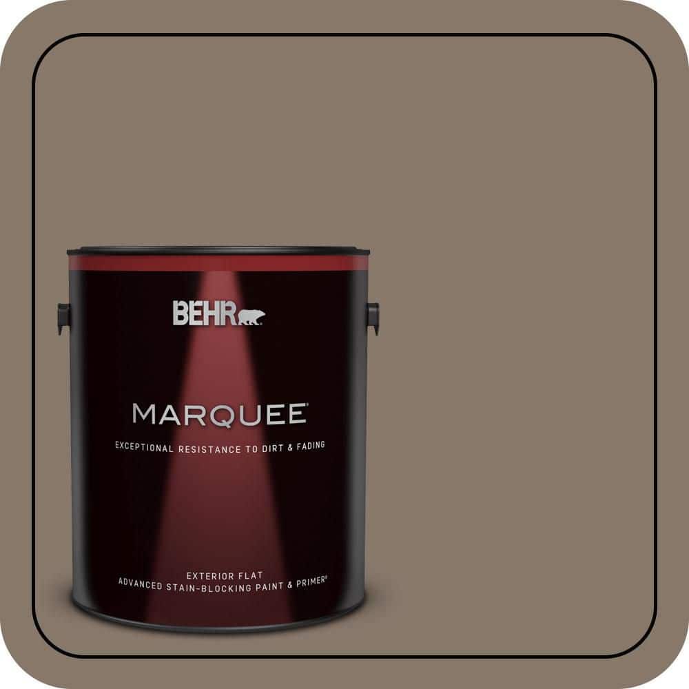 BEHR MARQUEE 1 gal. #MQ2-38 Grizzly Flat Exterior Paint & Primer