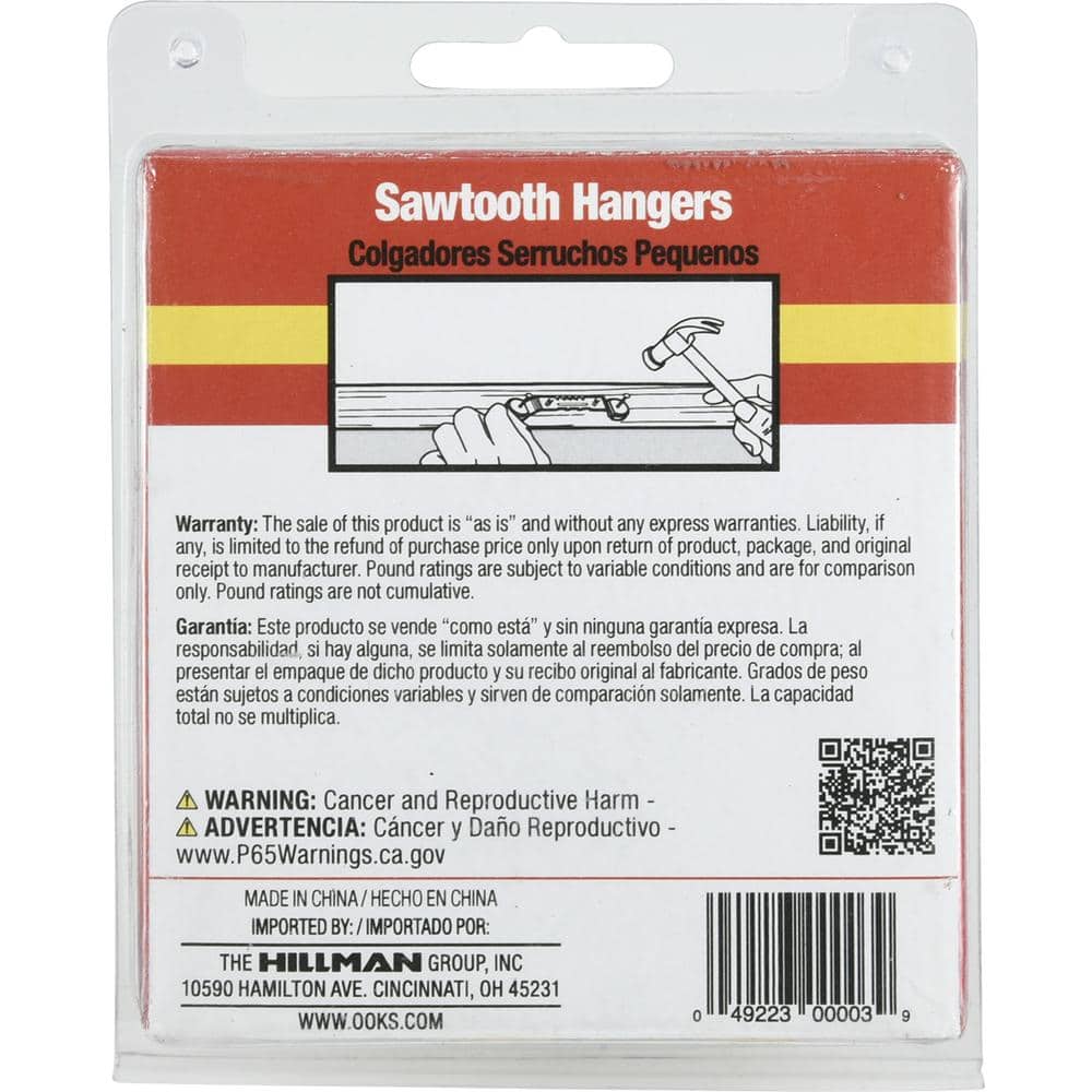 OOK ReadyNail Small Sawtooth Hanger (1-Pack) (3)