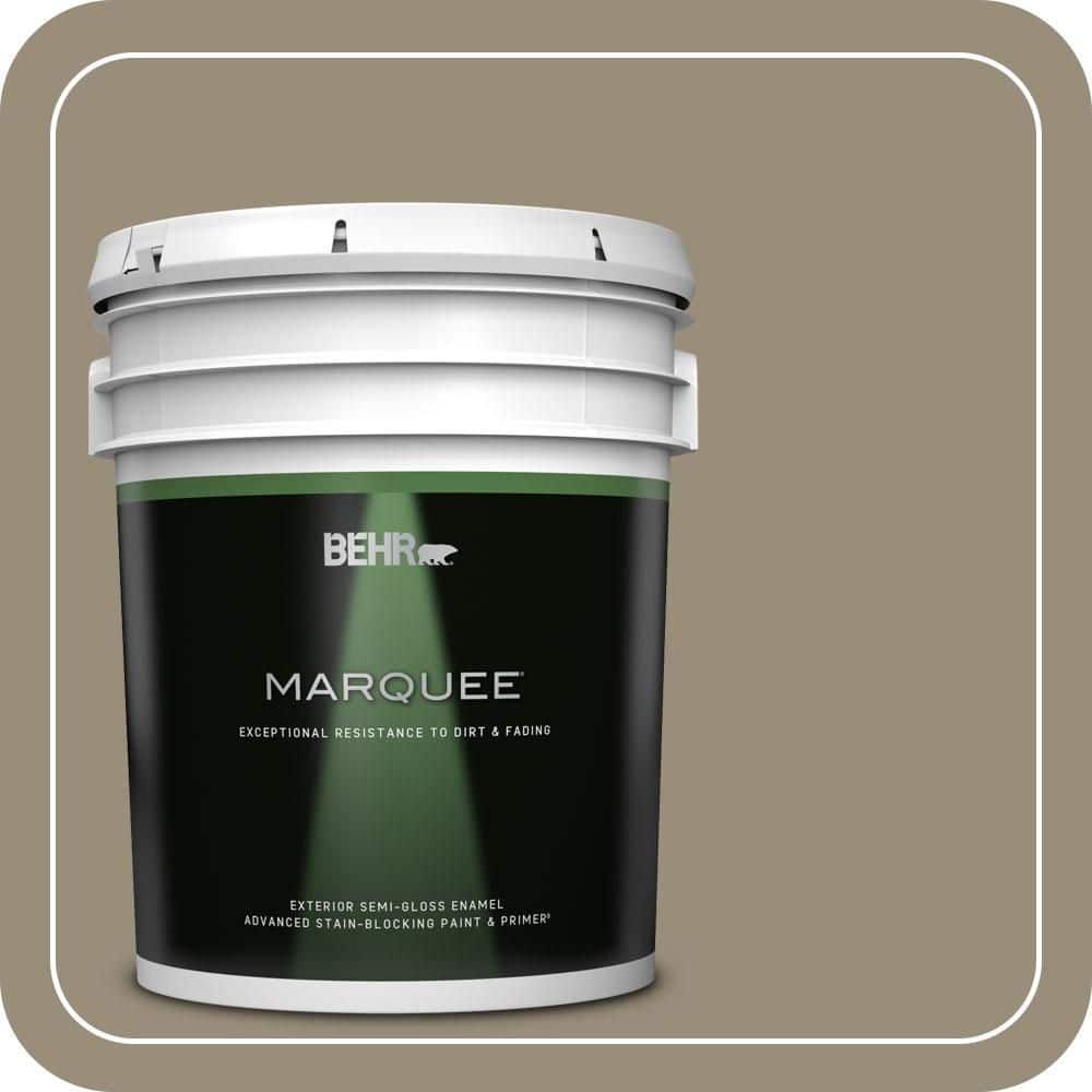 BEHR MARQUEE 5 gal. #MQ6-29 Lost Canyon Semi-Gloss Enamel Exterior Paint & Primer
