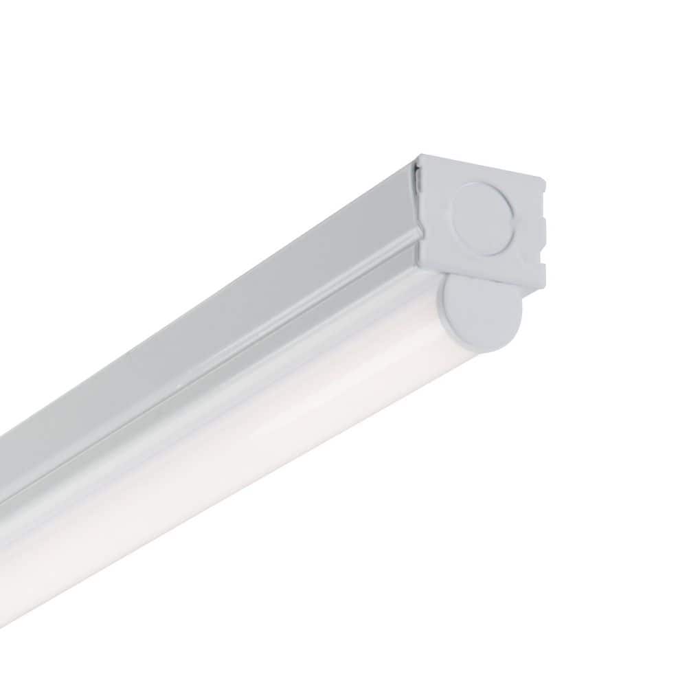 Metalux 4 ft. 1-Light Linear White Integrated LED Ceiling Strip Light with 2100 Lumens, 4000K (4)