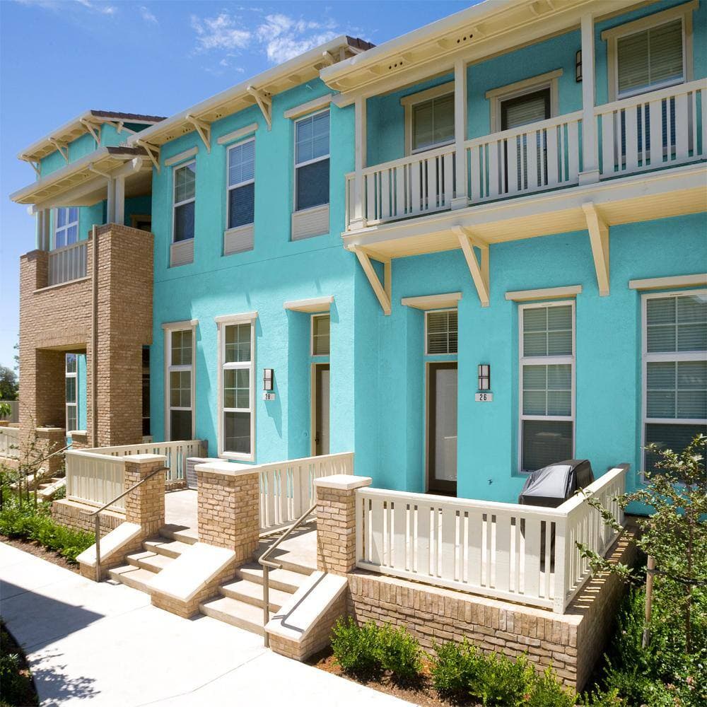 BEHR PRO 5 gal. #P470-3 Sea of Tranquility Flat Exterior Paint (4)